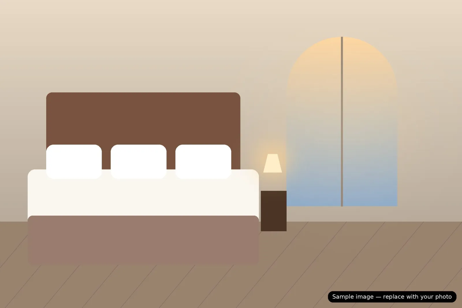 Master bedroom at Pearl Pride Villa Udaipur