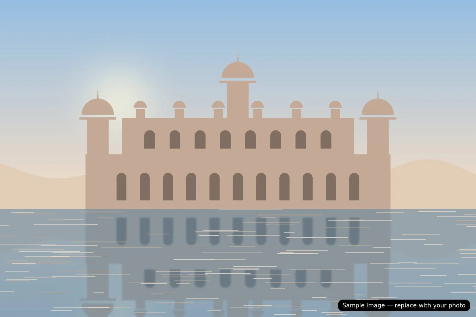 Morning view at Pearl Pride Villa, Udaipur