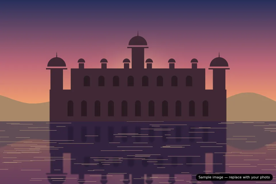 Pearl Pride Villa Udaipur at sunset